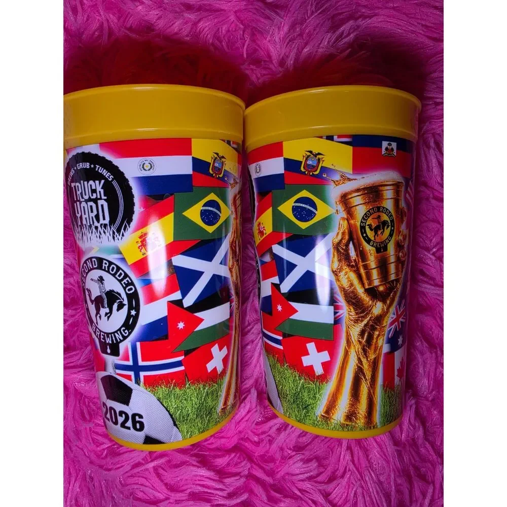 Set of 2 Fifa World Cup plastic cups